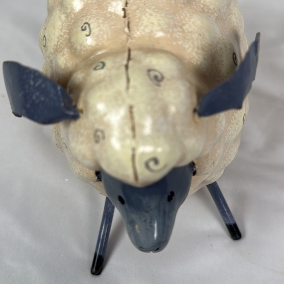 Large and Small Lamb Sheep Metal Home Decor Figurine Statue set of two - Picture 13 of 13